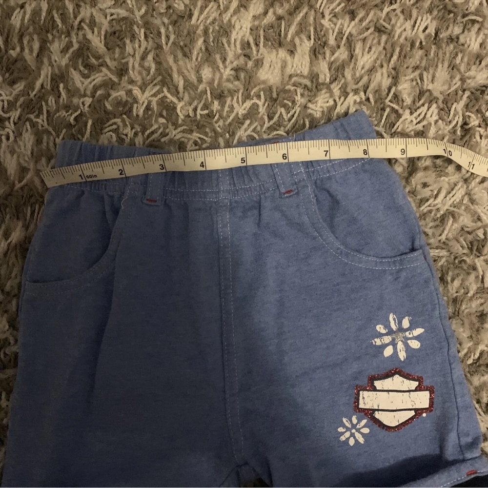 harley davidson toddler shorts 3T Blue Short Biker Motorcycle - Picture 2 of 5